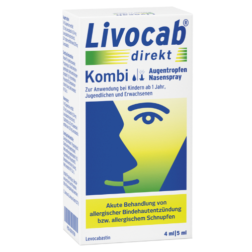 Livocab direkt Kombi 4 ml Augentropfen + 5 ml Nasenspray Kombipackung
